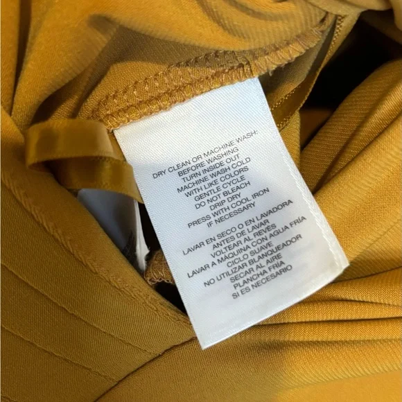 Evan Picone Warm Brown Draped Long Sleeve Dress - Picture 7 of 7